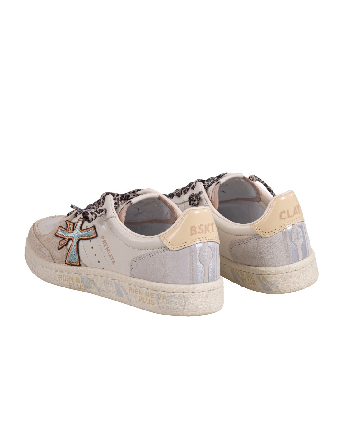 shop PREMIATA  Scarpa: Premiata Sneaker "Bskt clayd".
Altezza Suola 2,5 cm
Fusbet Interno 28,3 cm
Composizione: Suola: 80% RUBBER 20% EVA; Tomaia: 60% SHEEPSKIN 5% PL 35% CALF LEATHER; Fodera: 86% GOAT LEATHER 14% PU.
Fabbricato in Vietnam.. BSKT CLAYD-7317 number 9718000